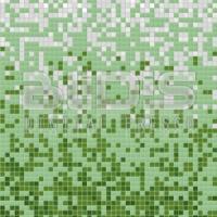 Glass Tile Mosaic Gradient: Faded Grass