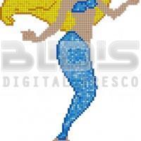 Glass Mosaic for Decorative Facing: Mermaid