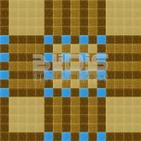 Mosaic Repeating Pattern: Brown Harmony with Blue Accent - pattern