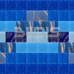 Glass Tiles Border for Intereior/Extereior Facing: Blue Snake