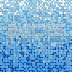 Glass Tile Mosaic Gradient: Light Wave