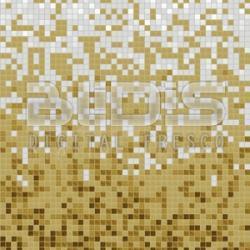 Glass Tile Mosaic Gradient: White Sand