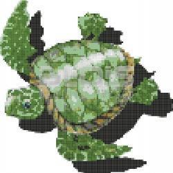 Glass Mosaic for Interior / Exterior Facing: Turtle