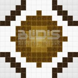 Glass Mosaic Repeating Pattern: Brown Spines - pattern