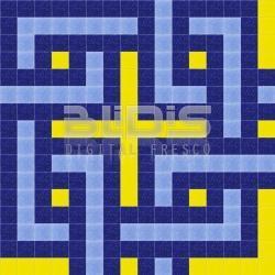 Glass Mosaic Repeating Pattern: Blue Chains - pattern