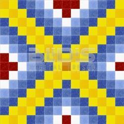 Glass Mosaic Repeating Pattern: Colored Tracery - pattern