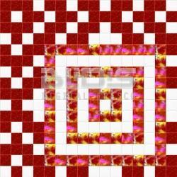 Glass Tiles Repeating Pattern: Red Squares - pattern