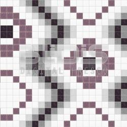 Glass Mosaic Repeating Pattern for Interior/Exterior Facing: Tracking Eyes - pattern