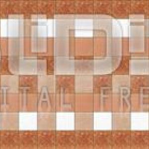 Glass Tiles Border: Brown Grid - tiled