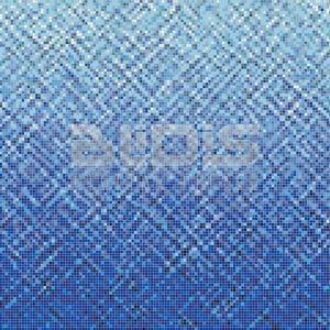 Glass Tile Mosaic Gradient: Blue Cross - tiled: