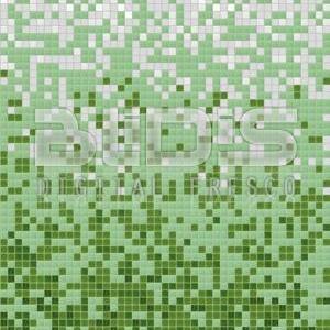 Glass Tile Mosaic Gradient: Faded Grass