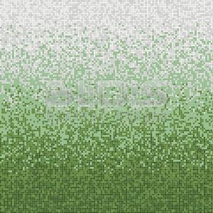 Glass Tile Mosaic Gradient: Faded Grass - tiled