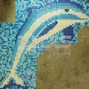 Стъклокерамична Мозайка: Делфин