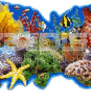 Glass Mosaic Mural: Ocean Reef
