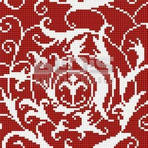 Стъклокерамична Мозайка: Червен Трайбъл