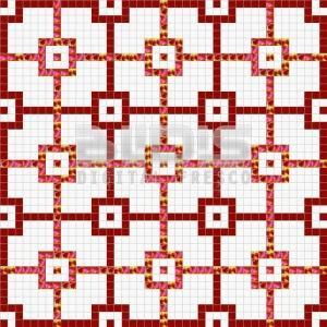Glass Tiles Repeating Pattern: Red Chequers - pattern