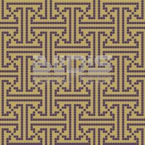 Glass Mosaic Repeating Pattern: Egypt Tracery - pattern tiled