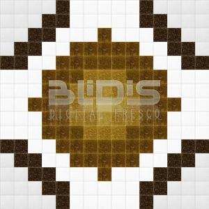 Glass Mosaic Repeating Pattern: Brown Spines - pattern