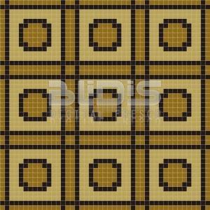 Glass Mosaic Repeating Pattern: Brown Treasure - pattern tiled