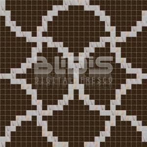 Glass Mosaic Repeating Pattern: Brown Tracery - pattern