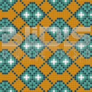 Glass Tiles Repeating Pattern: Indian Tracery - pattern tiled