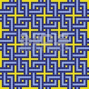 Glass Mosaic Repeating Pattern: Blue Chains - pattern tiled