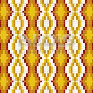 Glass Mosaic Repeating Pattern for Interior/Exterior Facing: Yellow Path - pattern tiled